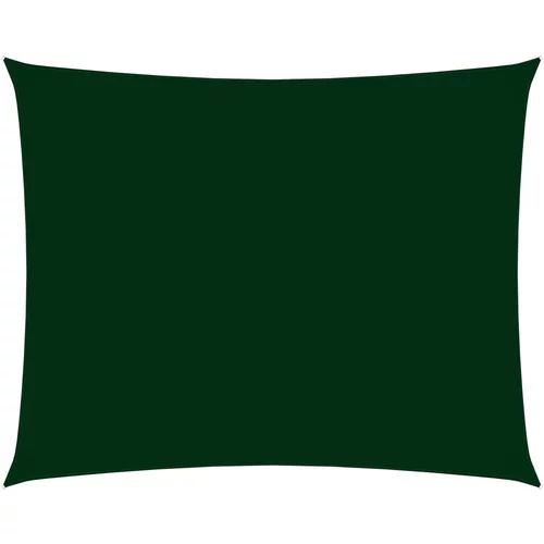vidaXL Senčno jadro oksford blago pravokotno 2,5x3 m temno zeleno