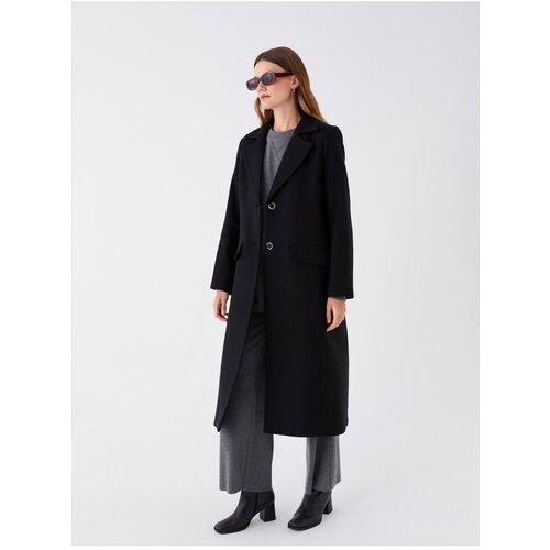LC Waikiki Women&amp;#039;s Jacket Collar Plain Cachet Coat Slike