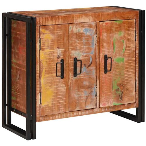 VidaXL Sideboard s vratima Smeđa Čvrsto drvo reciklirano i metal Slike