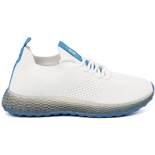 Shelvt White sneakers with blue sole Cijene