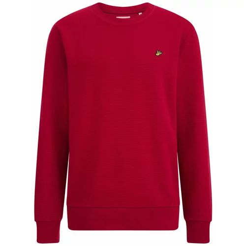 WE Fashion Sweater majica žuta / tamno crvena / crna