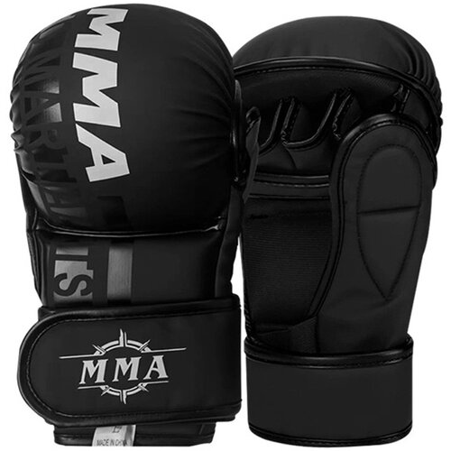 INF Rokavice za boks s pol prsti - MMA, sparing, vreča za udarjanje in kickboxing Black M, (5000078436) Cene