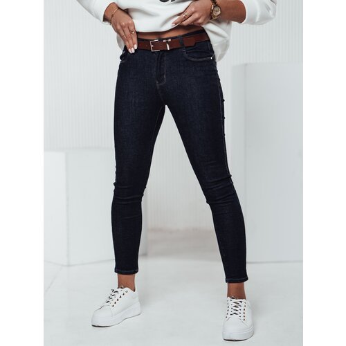 DStreet Spodnie damskie JEANLINE skinny z paskiem jeansowe Cijene