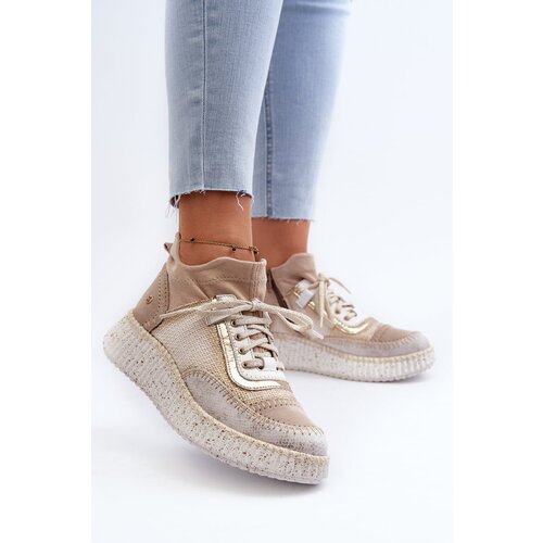 Kesi Suede women&amp;#039;s shoes Maciejka beige Slike