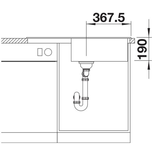 Blanco legra xl 6 s crna - 860x500/190 mm Slike