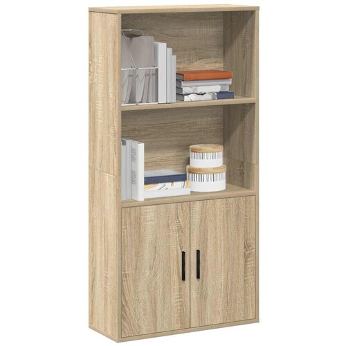vidaXL Knjižna omara sonoma hrast 60x24x120 cm inženirski les Cene