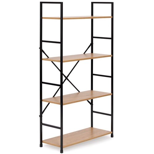 ModernHome LOFT drvene police za knjige, 4 razine Slike