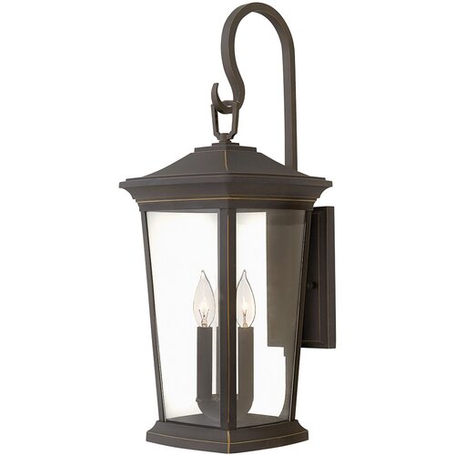 Elstead Lighting Elstead Bromley 3-lučna velika zunanja stenska svetilka, bronasta, IP44, E14, (22100096) Cene