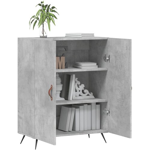  Komoda siva boja betona 69,5x34x90 cm od konstruiranog drva Slike