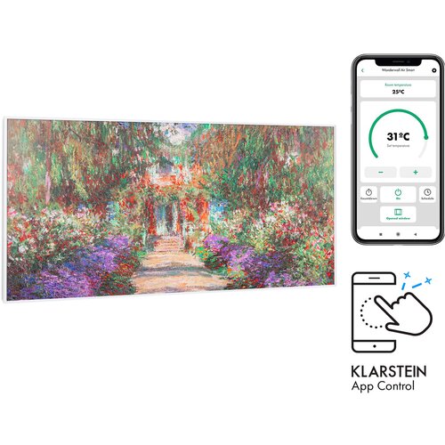 Klarstein Wonderwall Air Art Smart, infracrveni grijač, 120 x 60 cm, 700 W, aplikacija, vrtna cesta Cijene
