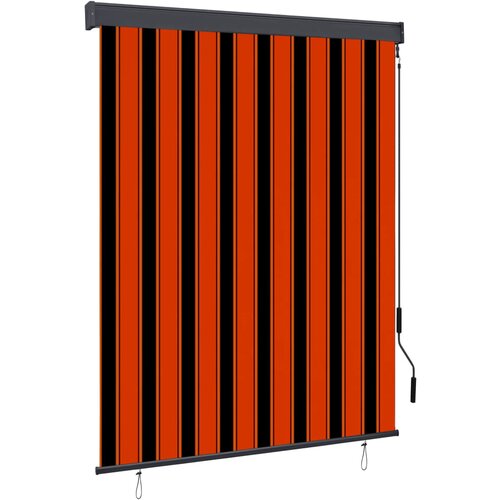 vidaXL Zunanje rolo senčilo 140x250 cm oranžno in rjavo Cene