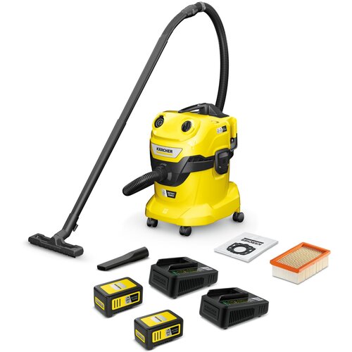 Karcher WD 4-18 Dual Battery Set 1.628-601.0 akumulatorski usisavač za mokro i suho usisavanje 380 W 20 l Slike