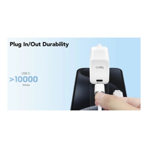 Cudy CH30_EU USB-C GaN Charger za telefone, tablete i MacBook Air, 30W Slike