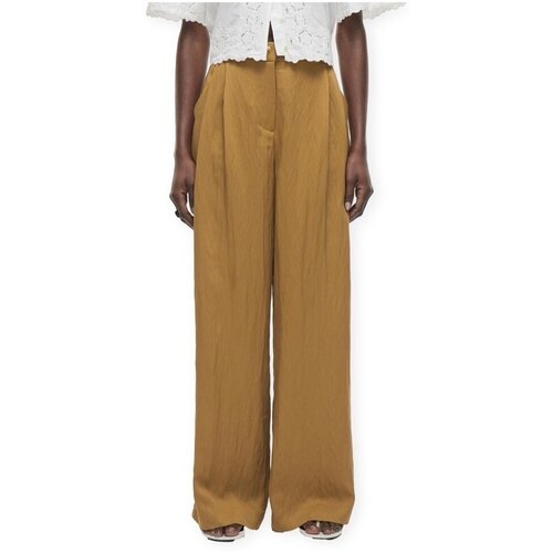 ROUGE EDIT Etienne Trousers - Bone Brown Smeđa Cijene