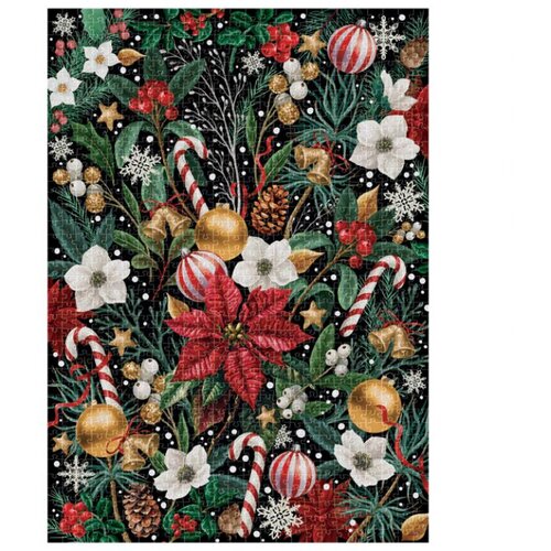  PUZZLE 1000 KO&amp;Scaron;ČKOV BOŽIČ &amp;quot;BOŽIČNI CVETOVI&amp;quot; INTERDRUK Slike