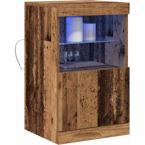 LED komoda Staro drvo 41 x 37 x 67 cm Konstruirano drvo Slike