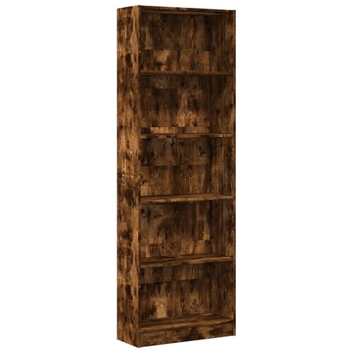 Maison Chic Knjižna omara - Knjižni regal dimljeni hrast 60x24x176 cm inženirski les, (21725948) Cene