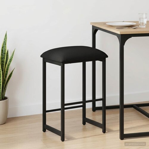  stolica Crna 40 x 32 x 74 cm Konstruirano drvo Cene