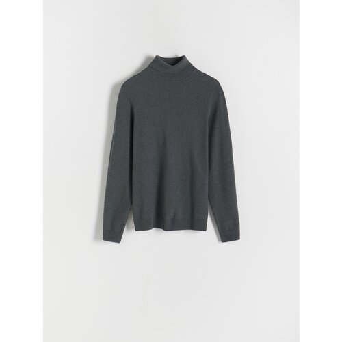 Reserved - Pamučna dolčevita - tamnosivo Cene