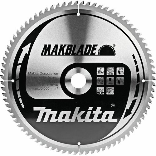 Makita B-09086 List za testeru od tvrdog metala, MAKBlade Plus, sa 80 zubaca 305/30mm Slike