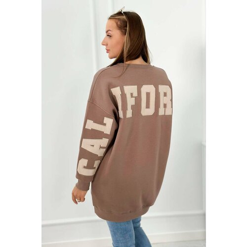 Kesi Insulated sweatshirt with California mocca inscription Slike