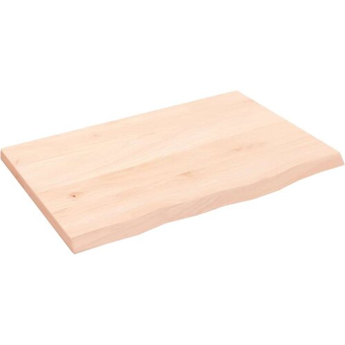 VidaXL Zidna polica 60 x 40 x 2 cm od neobrađene masivne hrastovine Slike