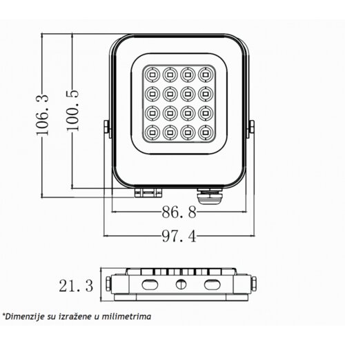 Bb Link LED REFLEKTOR IK03 10 W 6500K Cene