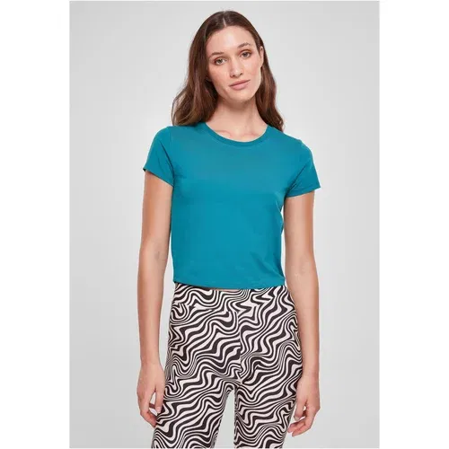 UC Ladies Ladies Stretch Jersey Cropped Tee watergreen