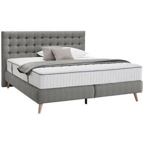 Welnova POSTELJA BOXSPRING 180 cm x 200 cm , tekstil svetlo siva Cene
