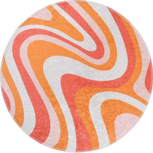 Vitaus Narančasti periv okrugao tepih &amp;oslash; 100 cm Colors of Joy &amp;ndash; Slike