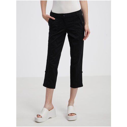 Camaieu Black women&amp;#039;s three-quarter length trousers - Ladies Slike