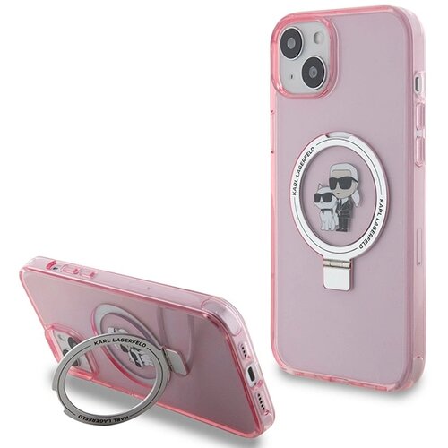 Karl Lagerfeld STOJALO ZA PRSTANE KARL&CHOUPETTE OVITEK ZA MAGSAFE ZA IPHONE 15 ROZA, (21899111) Cene