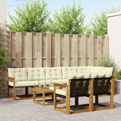  Set vanjskih sofa 9 kom. Prirodna i krem Cene