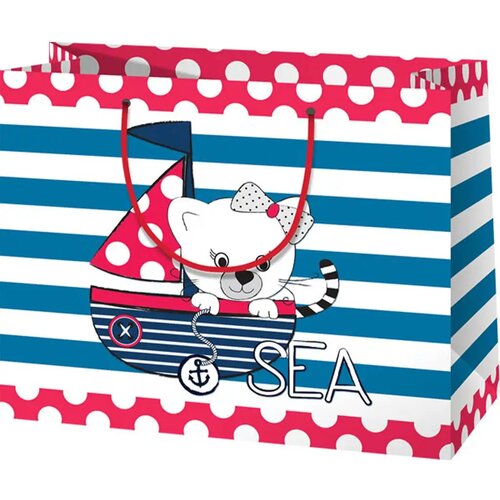 Cardex mačka u jedrilici velika torba za poklone 27x14x33cm Cijene