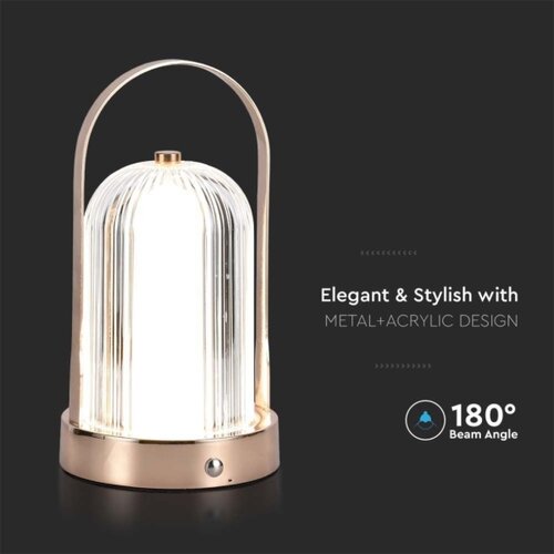  LED prigu&amp;scaron;iva stona lampa LED/1W/5V 3000-6000K 1800 mAh bakar Slike