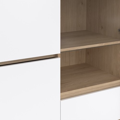 Tvilum Bijela/u prirodnoj boji vitrina u dekoru hrasta 100x170x48 cm Next &amp;ndash; Slike