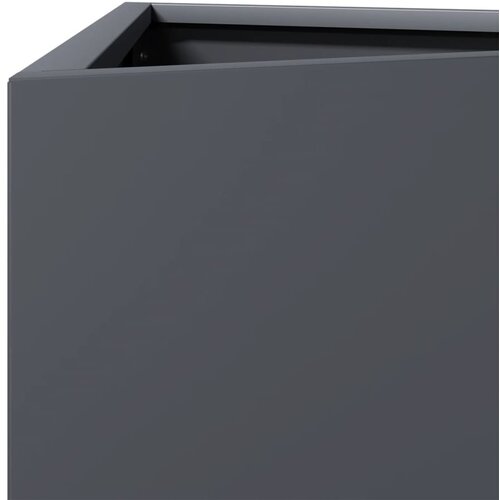  Vrtne sadilice 2 kom antracit trokutaste 50x43x75 cm čelične Slike