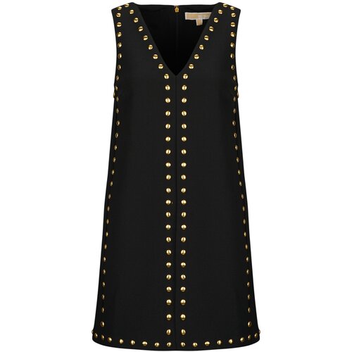 Michael Kors V NECK STUD MINI DRESS Crna Slike
