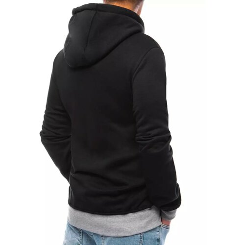 DStreet Black men's hoodie BX5237 Slike