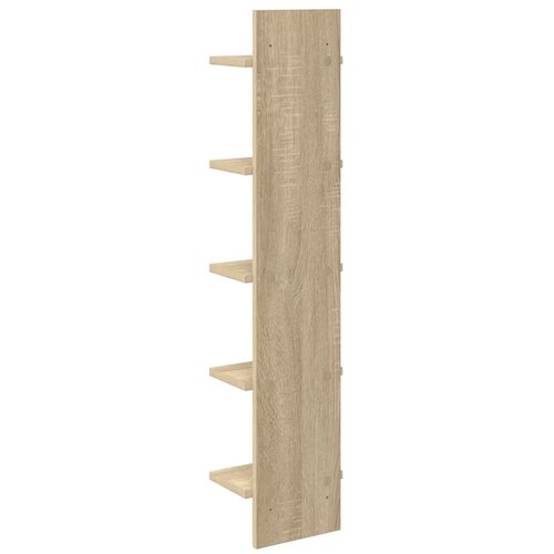  Zidna polica Hrast sonoma 22 x 15 x 100 cm Konstruirano drvo - Hrast sonoma 1 22 x 15 x 100 cm (5 etaža) Slike
