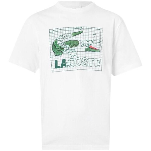 Lacoste Majice s kratkimi rokavi TH144600 001 Bela Cene