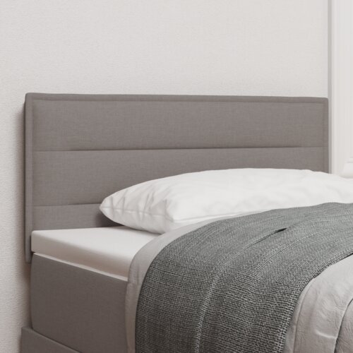  LED vzglavje črtne zasnove Taupe 80 cm Tkanina, (22080411) Slike