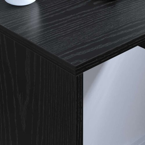  Stol za zid Zidne Crni hrast 60 x 45 x 30 cm Konstruirano drvo Slike