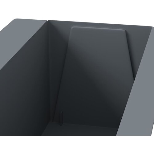  Kutije za cvijeće za euro palete 12 kom sive 36x13,5x9,5 cm PP Slike