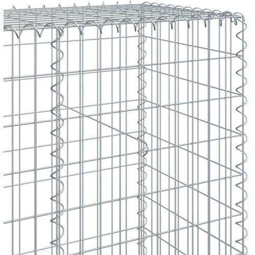  Gabionska ko&amp;scaron;ara s poklopcem 1100x50x200 cm pocinčano željezo Slike