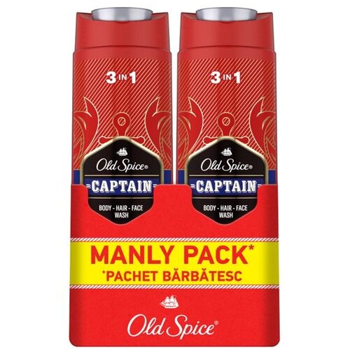 Old Spice captain gel za tuširanje i šampon 2x400ml Cene
