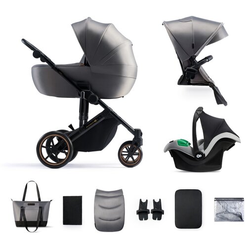 Kinderkraft kolica PRIME 2 3u1 MINK PRO SHADOW GREY Cene