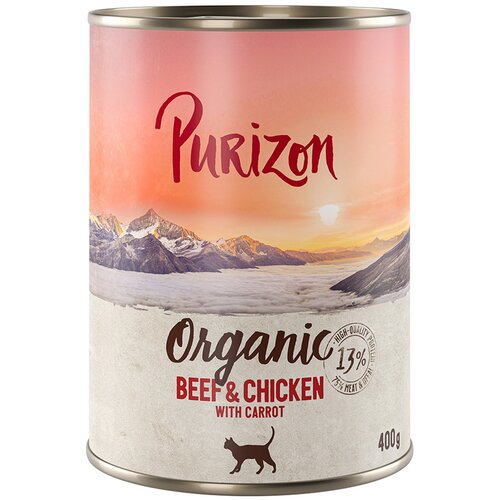 Purizon Organic 6 x 400 g - Govedina in pi&scaron;čanec s korenjem Cijene