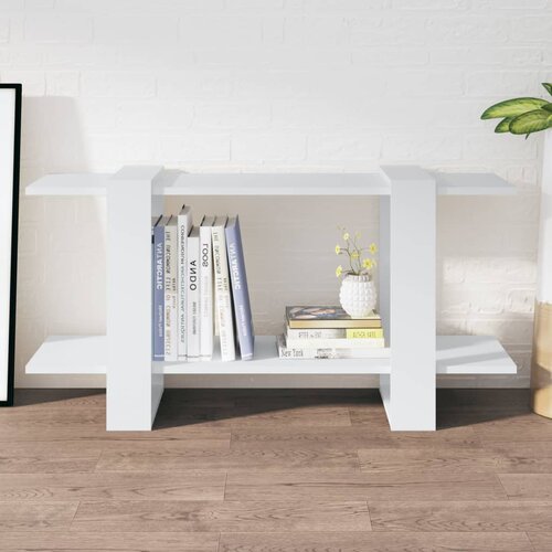 Furnova Knjižna omara bela 100x30x51 cm konstruiran les, (21933365) Cene