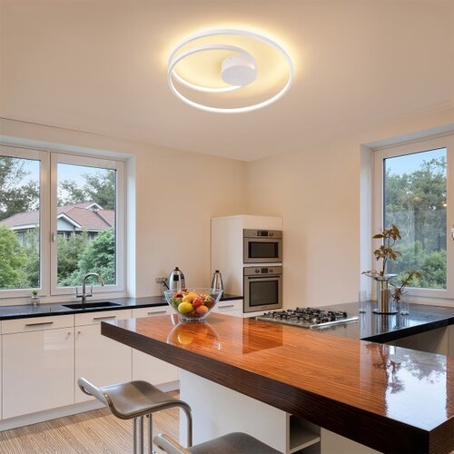  Brilagi - LED prigu&amp;scaron;iva plafonska svetiljka TWISTER LED/48W/230V, prečnik 50 cm, bela, sa daljinskim upravljačem Slike